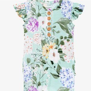 Posh Peanut Girls Ruffled Erin Romper